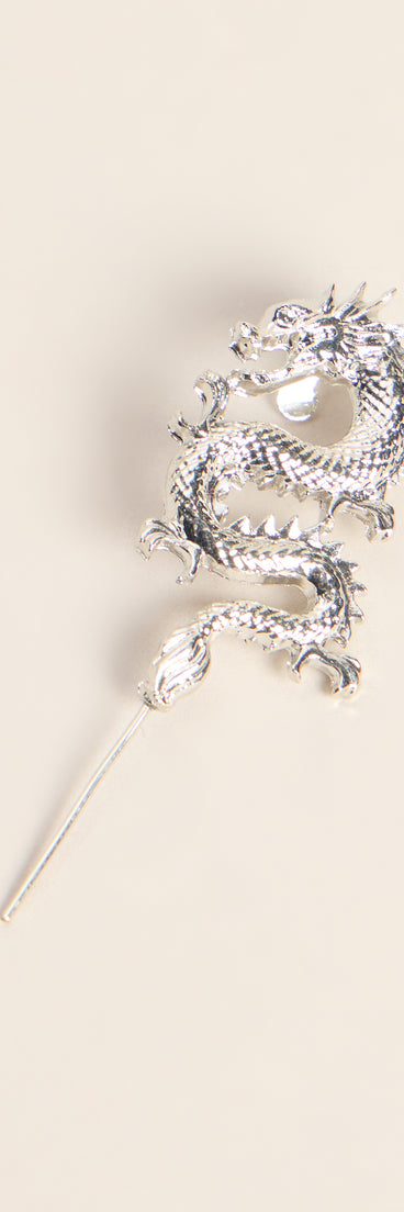 Dragon Detail Sculpted Ear Cuff Earring
