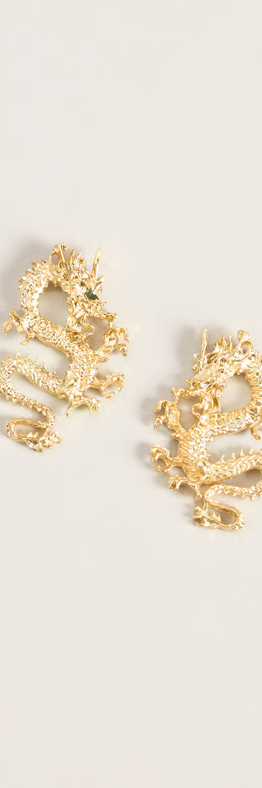 Fierce by Nature Dragon Statement Earrings