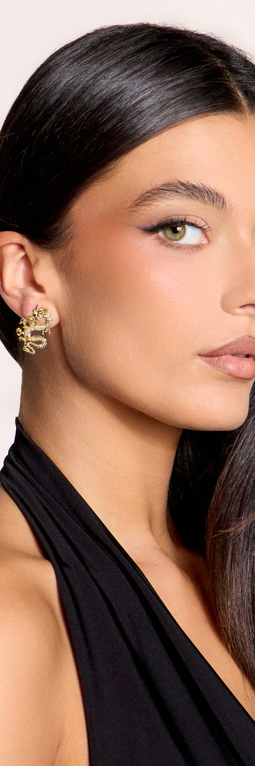 Fierce by Nature Dragon Statement Earrings