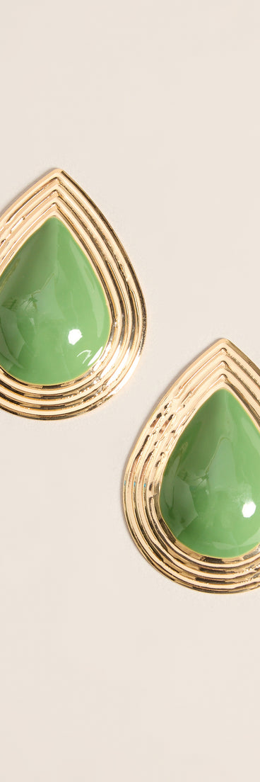 Modern Muse Teardrop Statement Earrings