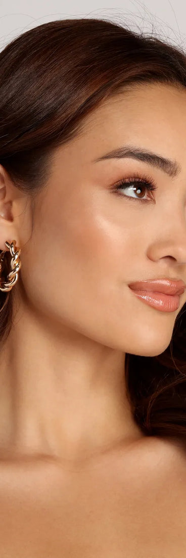 Mini Twisted Hoops