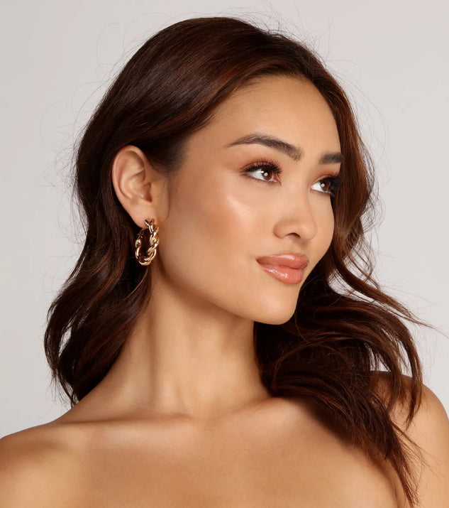 Mini Twisted Hoops