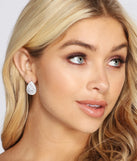 Cubic Zirconia Halo Studs