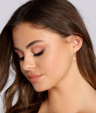 Starburst Rhinestone Huggie Earrings
