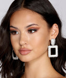 Full On Rhinestone Door Knocker Earrings