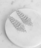 Sophisticated Rhinestone Duster Earrings