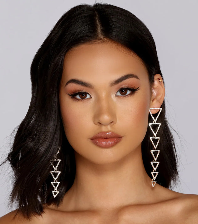 Trendy Triangle Duster Earrings