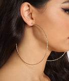 3 Pack Sleek & Textured Large Hoop Earrings
