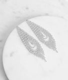 Get ready for any event with the Captivate Them Rhinestone Teardrop Duster Earrings in silver, an essential start to creating a versatile outfit for women for parties, cocktail hours, or Valentine's Day events.