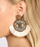 Eyes On You Beaded Tassel Earrings