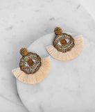 Eyes On You Beaded Tassel Earrings