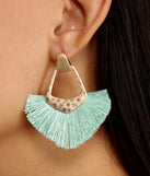 Dangle Dangle Tassel Fringe Earrings