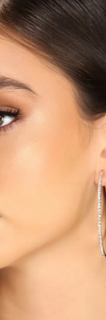 Glimmer and Gleam 3 Pack Stud And Hoop Earring Set