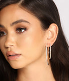 Glimmer and Gleam 3 Pack Stud And Hoop Earring Set