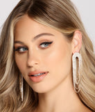 Glam Girl Rhinestone Duster Earrings
