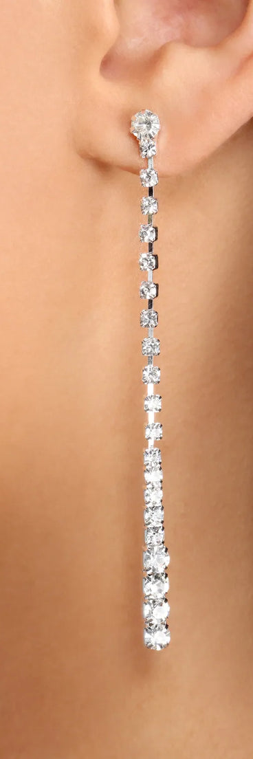 Dainty Rhinestone Duster Earrings