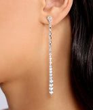 Dainty Rhinestone Duster Earrings