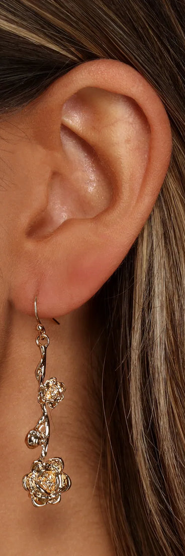 Blooming Beauty Linear Earrings
