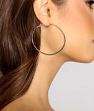 Glamour Diva Large Hoops Three-Pack