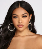 Moment To Shine Rhinestone Hoops