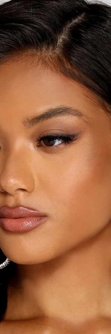 Triple O-Ring Rhinestone Earrings