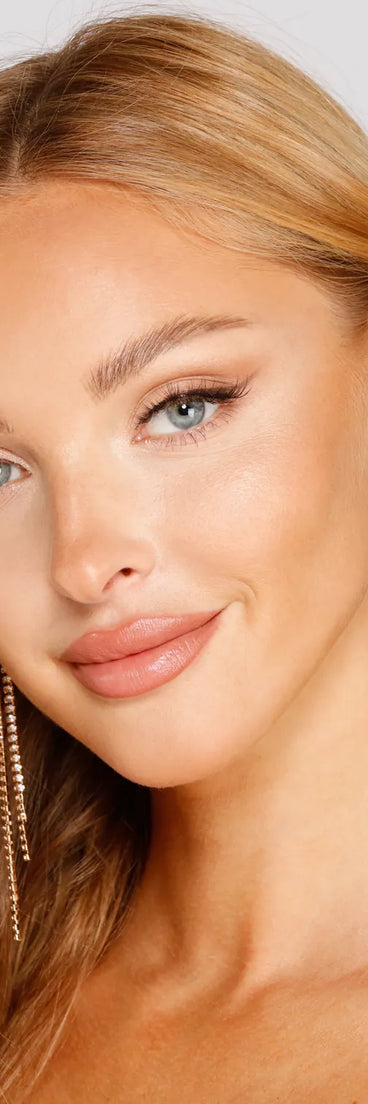 Glam Life Rhinestone Chain Earrings