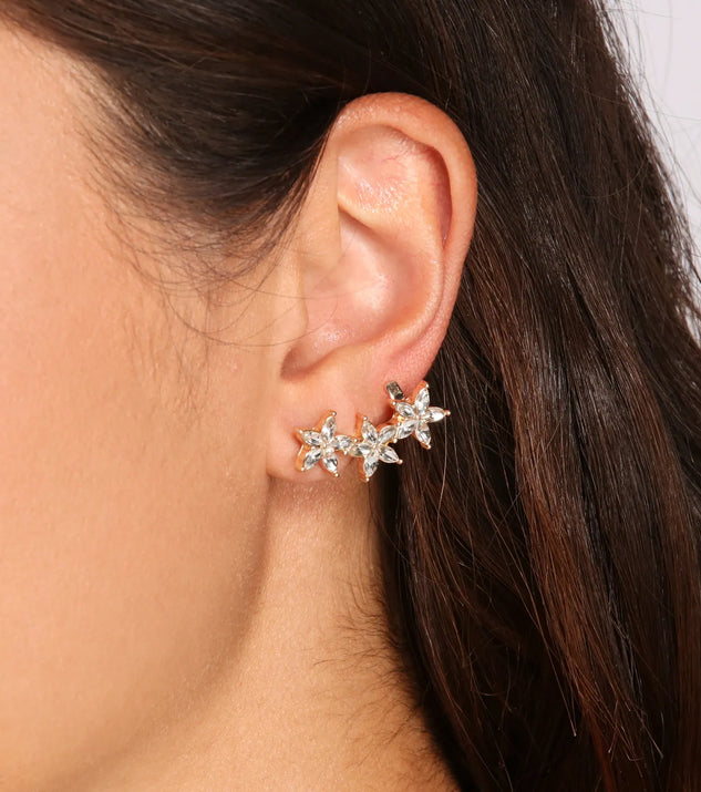 Flower Power Rhinestone Crawlers