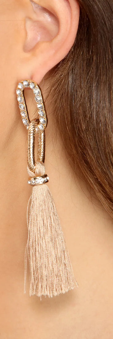 Trendy Glam Tassel Earrings