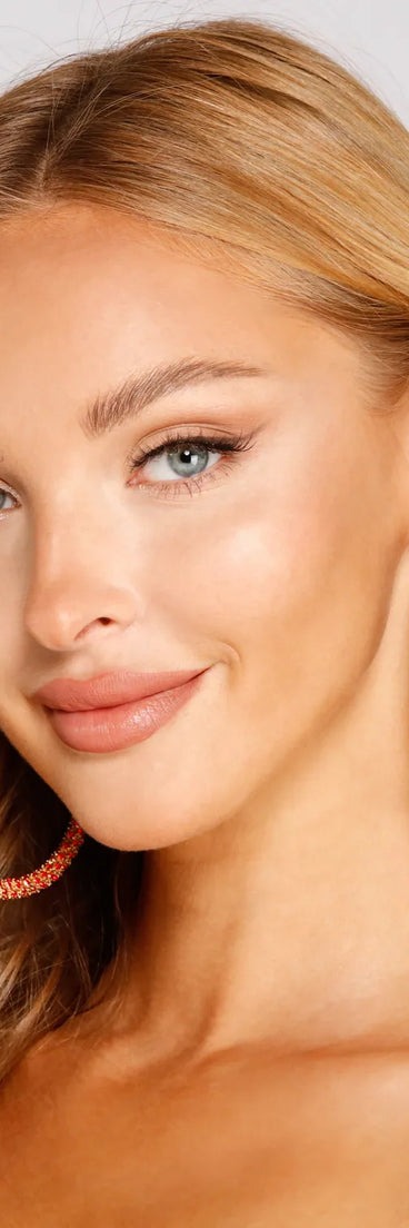 Raise The Heat Halloween Rhinestone Hoops