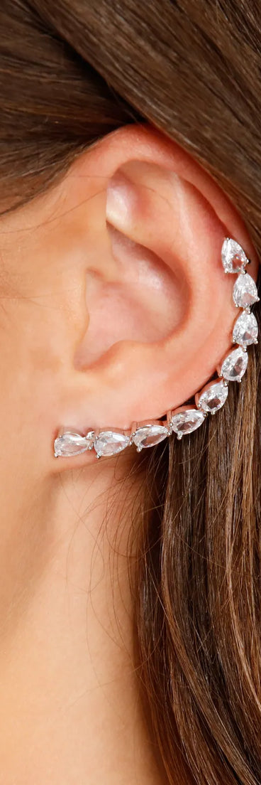 Trendy Moment Rhinestone Ear Crawler