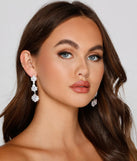 Dazzle And Glow Teardrop Rhinestone Earrings