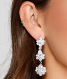 Dazzle And Glow Teardrop Rhinestone Earrings