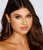 Edgy Glam Snake Chain Fringe Earrings