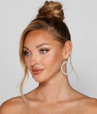 Bring The Glamour Hoop Earrings