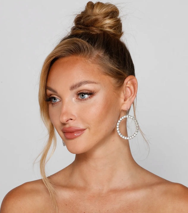 Bring The Glamour Hoop Earrings