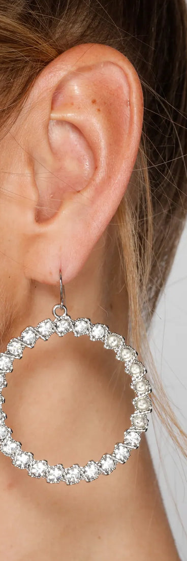 Bring The Glamour Hoop Earrings