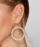 Bring The Glamour Hoop Earrings