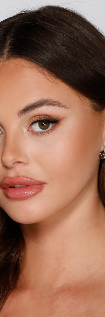 Snake Cuff And Rhinestone Stud Set