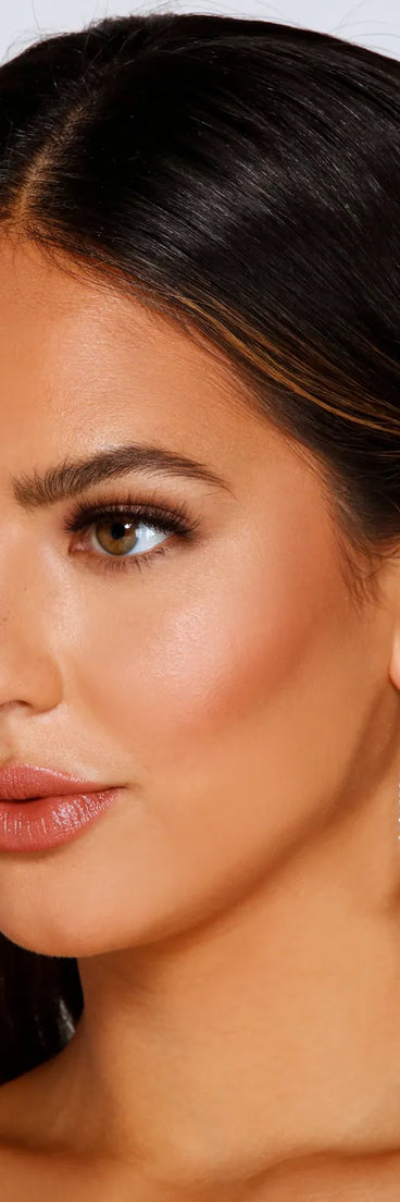 Twist Of Glam Rhinestone Hoops