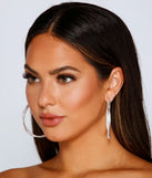 Twist Of Glam Rhinestone Hoops