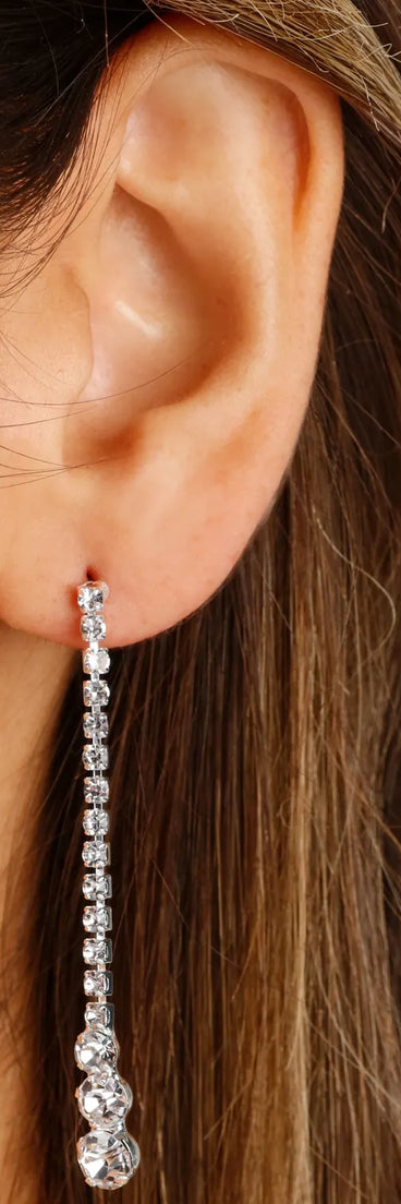 Dazzle And Glow Rhinestone Earrings