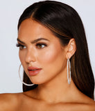 Bring The Sparkle Rhinestone Hoop Earrings