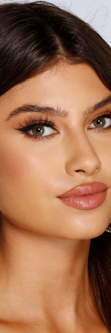 Major Glam Rhinestone Hoop Earrings