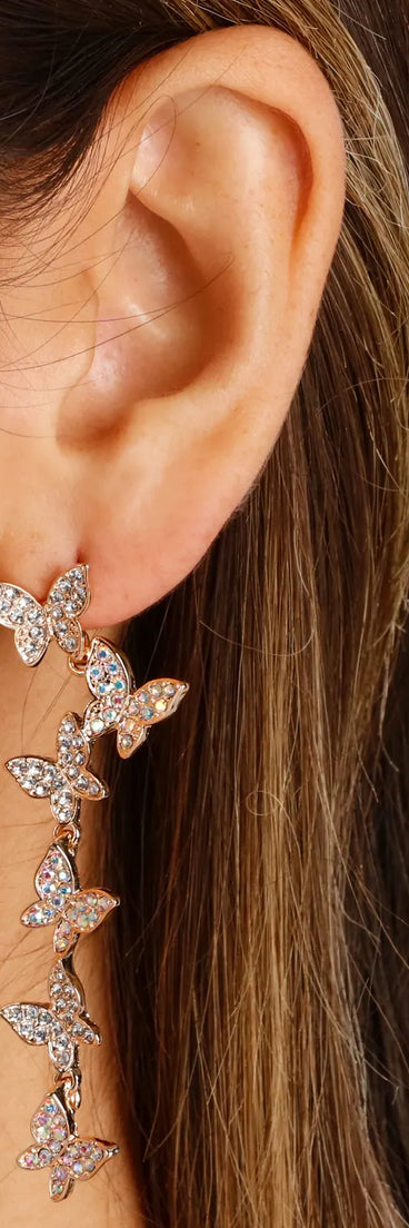 Dreamy Iridescent Butterfly Earrings
