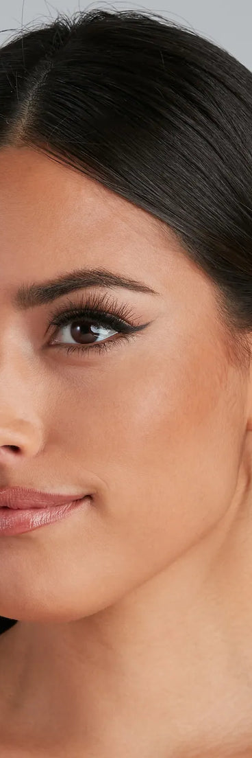 Living In Luxe Rhinestone Geometric Hoop