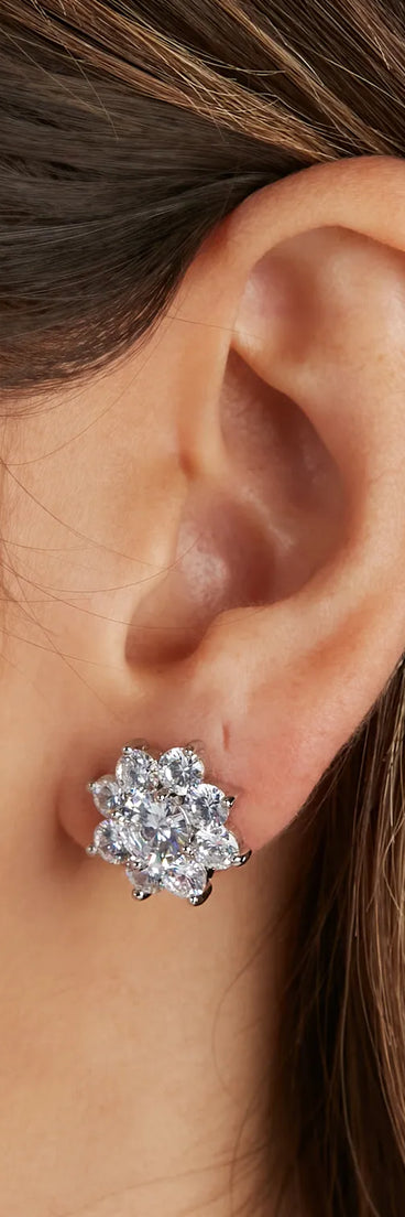 Flower Power CZ Studs