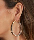 The Main Attraction Rhinestone Hoops