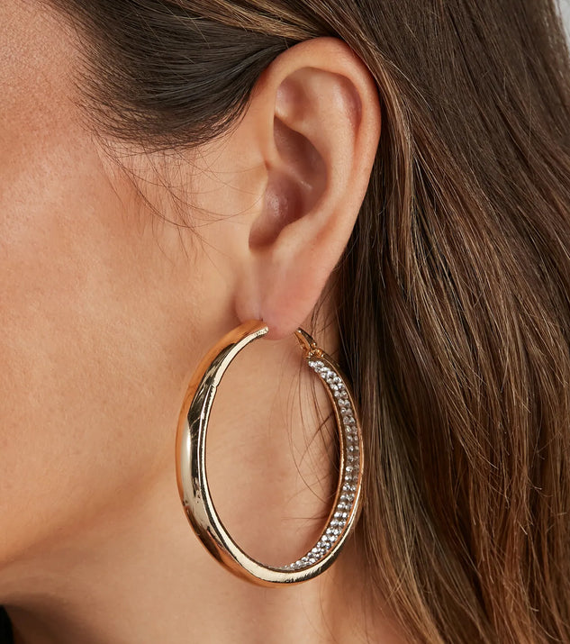 The Main Attraction Rhinestone Hoops