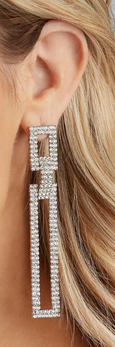 Dreamy Glam Rhinestone Earrings