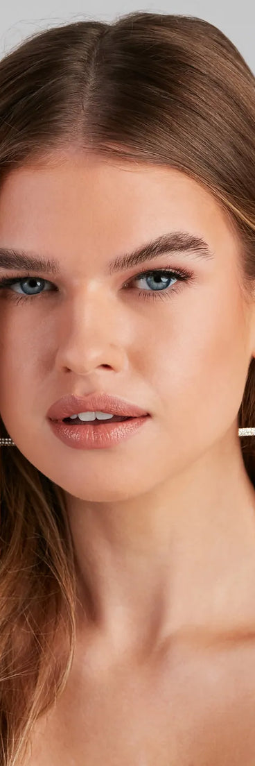 Chic Statement Cross Rhinestone Earrings